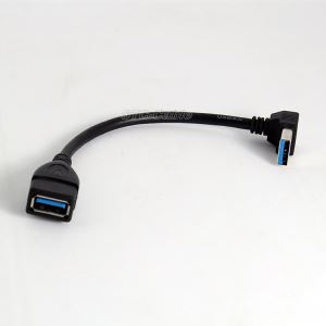 USB 3.0 ผม 90 องศาค่าเคเบิลเทวดาสายนามสกุล AF