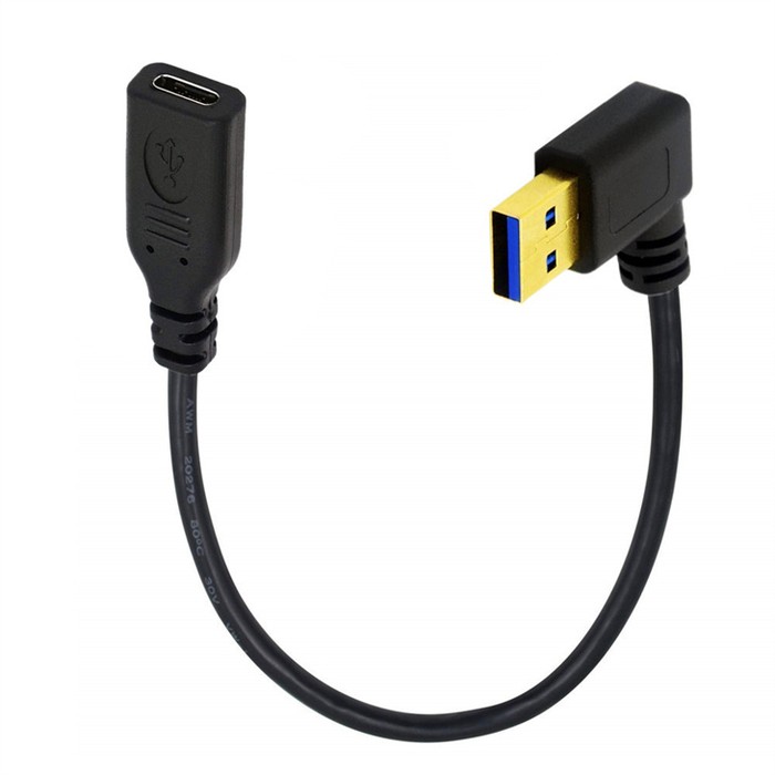 90 Degree Angle USB 30 A Male to USB Female cable 90 Degree Angle USB 30 A Male to USB Female cable