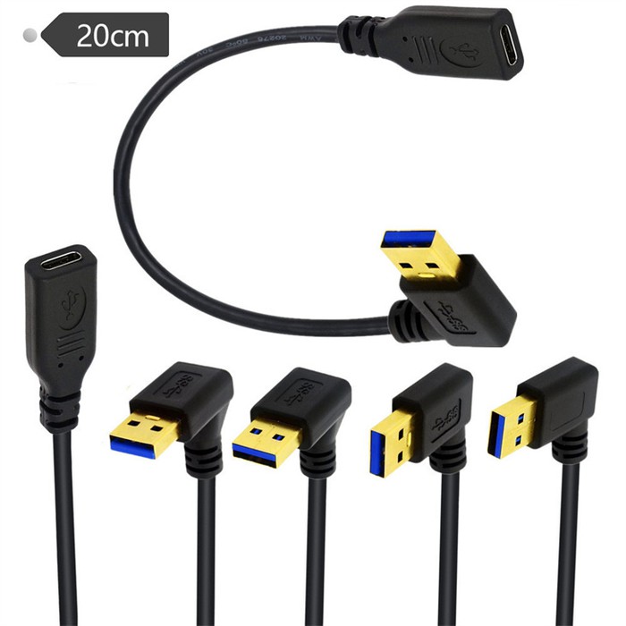 90 Degree Angle USB 30 Type A Male to USB 30 Type C 90 Degree Angle USB 30 Type A Male to USB 30 Type C