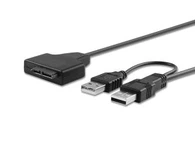 สองแปลง 2.0 SATA 7 + 6pin อะแดปเตอร์ USB ง่ายขับสาย