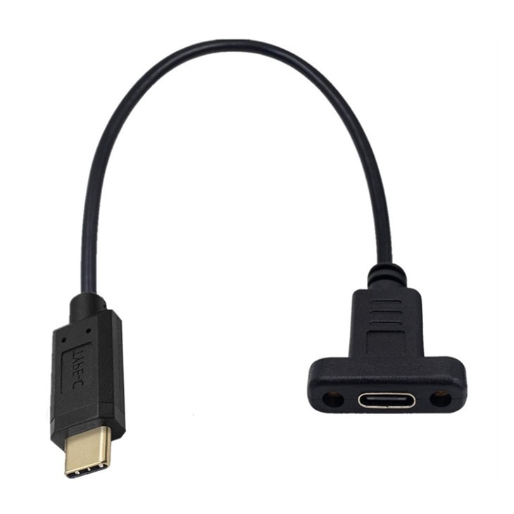 panel mount usb c extension cable